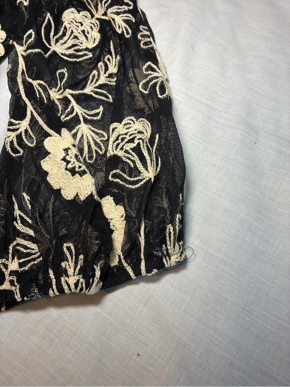 Danny and Nicole Wm’s Embroidered Mesh Cold Shoulder Dress – Black – Sz 16 – NWT - Picture 7 of 14